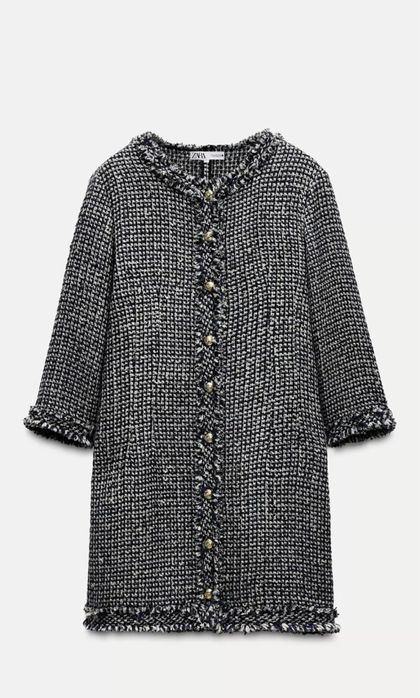 Текстурирана рокля Zara