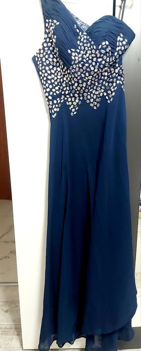 Официална рокля С/М с камъни