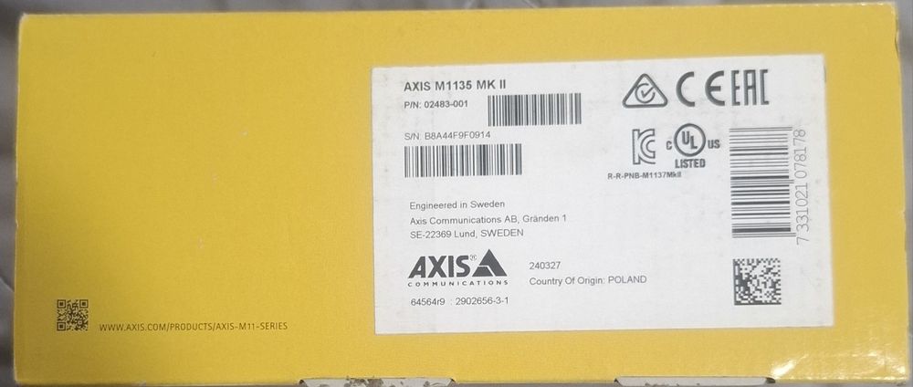 Camera supraveghere/video Axis