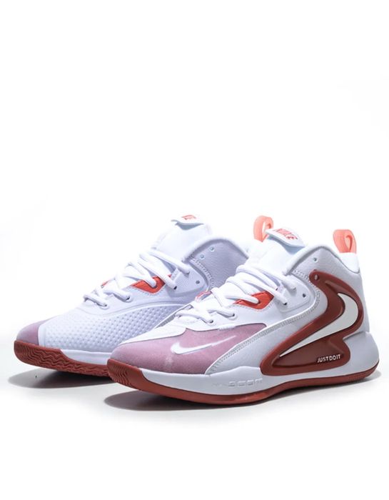 Кроссовки Nike белый - портвейн