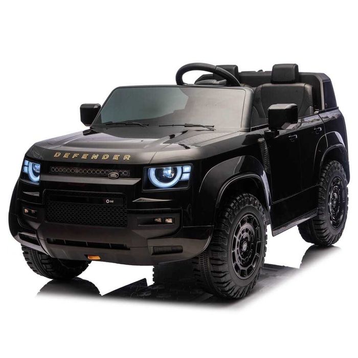 Masinuta electrica pentru copii Land Rover Defender Octa Negru, CADOU Nr personalizat cu numele copilului