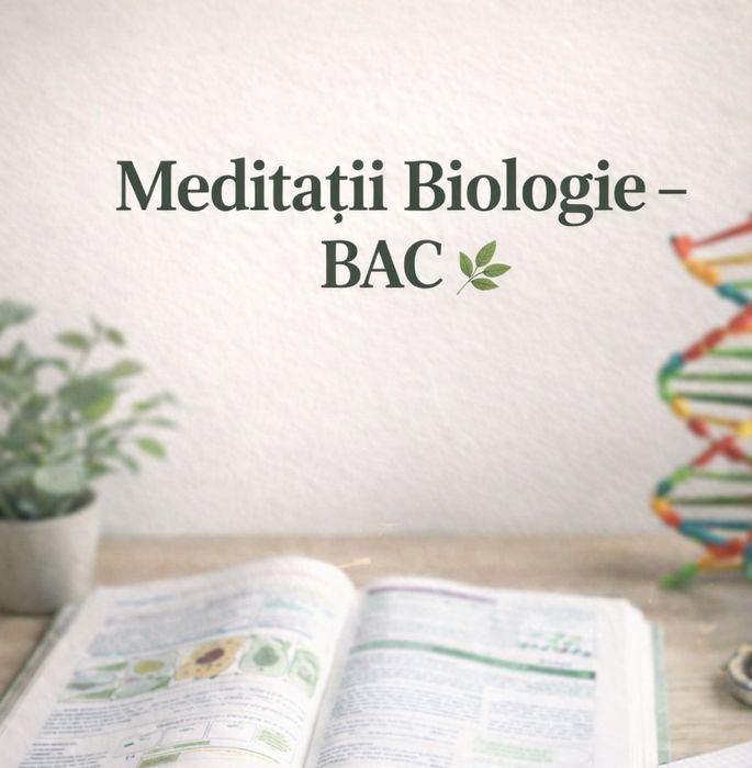 Meditații BIOLOGIE - Generala, Liceu si BAC