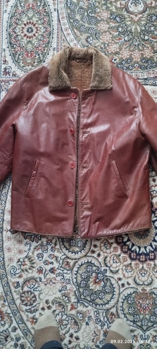 Куртка дубленка кожаная натурал