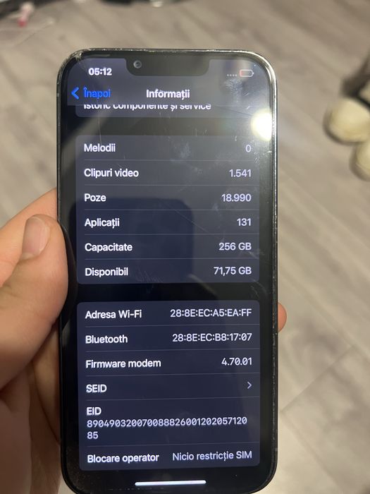 Iphone 13 pro 256 GB baterie noua