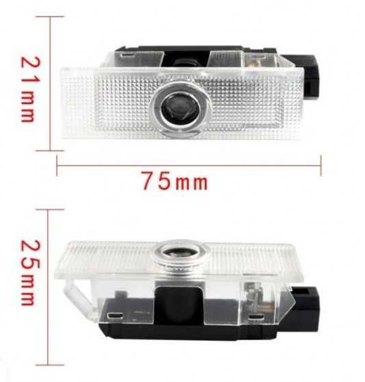 Set 2 lampi led logo Alfa Romeo proiectie holograma