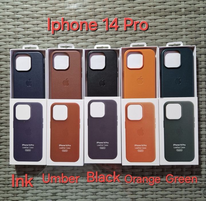 Huse piele Leather MagSafe iPhone seria 18/17/16/15/14/13/12