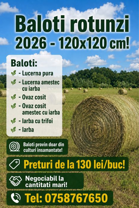 Baloti rotunzi 2026 calitate 1