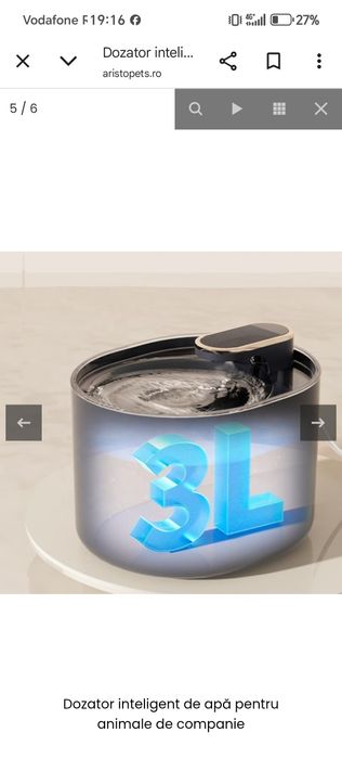 Dozator inteligent apa pentru animale