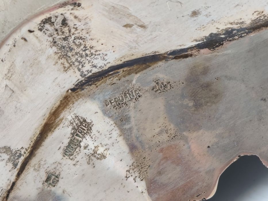 Industria Peruana,сребърен поднос, Перу, проба 900. грама
2460 гр