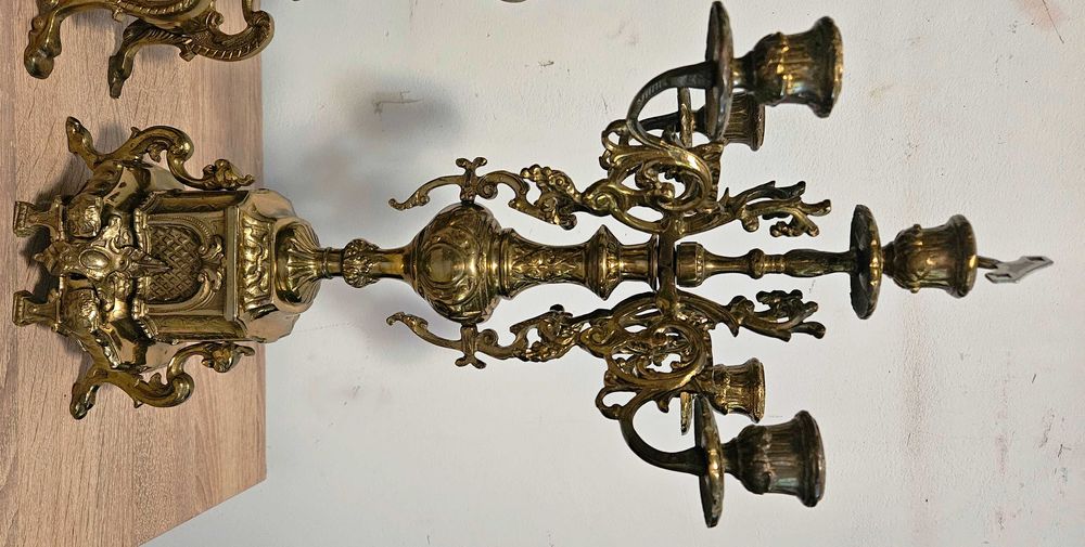 Ceas de semineu mecanic 3 piese Hermle 1978