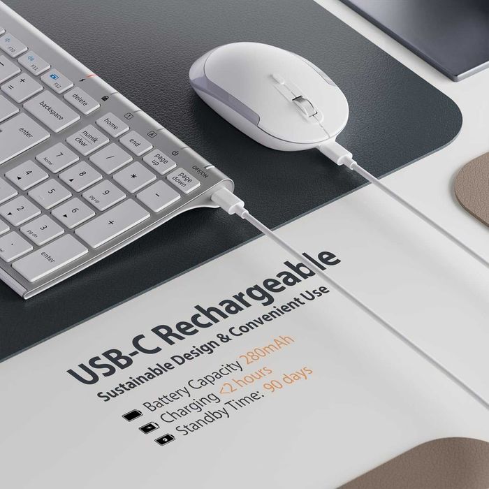 Set Tastatura si Mouse Wireless iClever GK03 - Slim - Nou