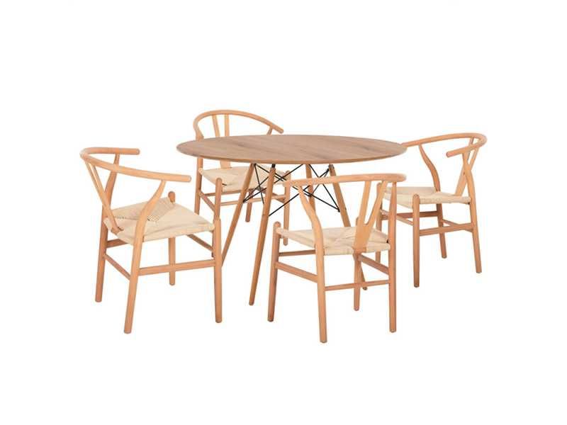 Трапезен комплект, Brave, Натурален, Мдф