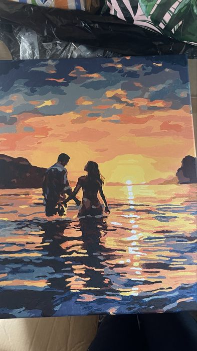 Картини ръчно рисувани по  номера идялни за подарък ……………………..