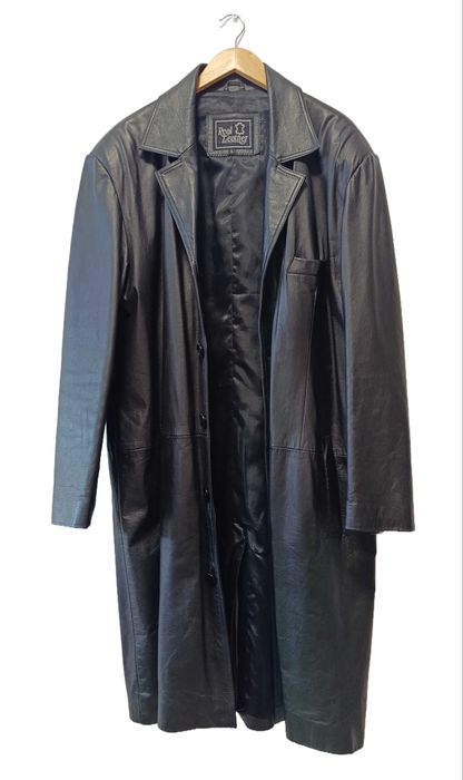 Haină bărbătească din piele, mărimea L