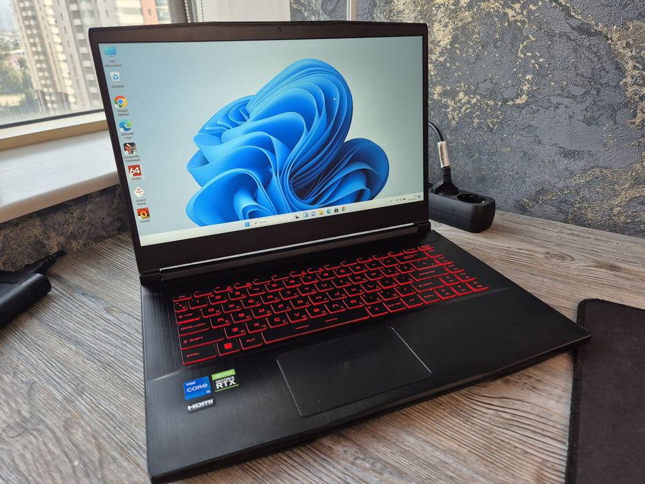 Игровой ноутбук MSI Corei5\RTX 3050