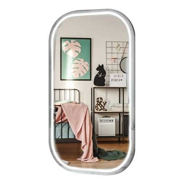 Огледало с LED осветление- бял цвят, 50*30см