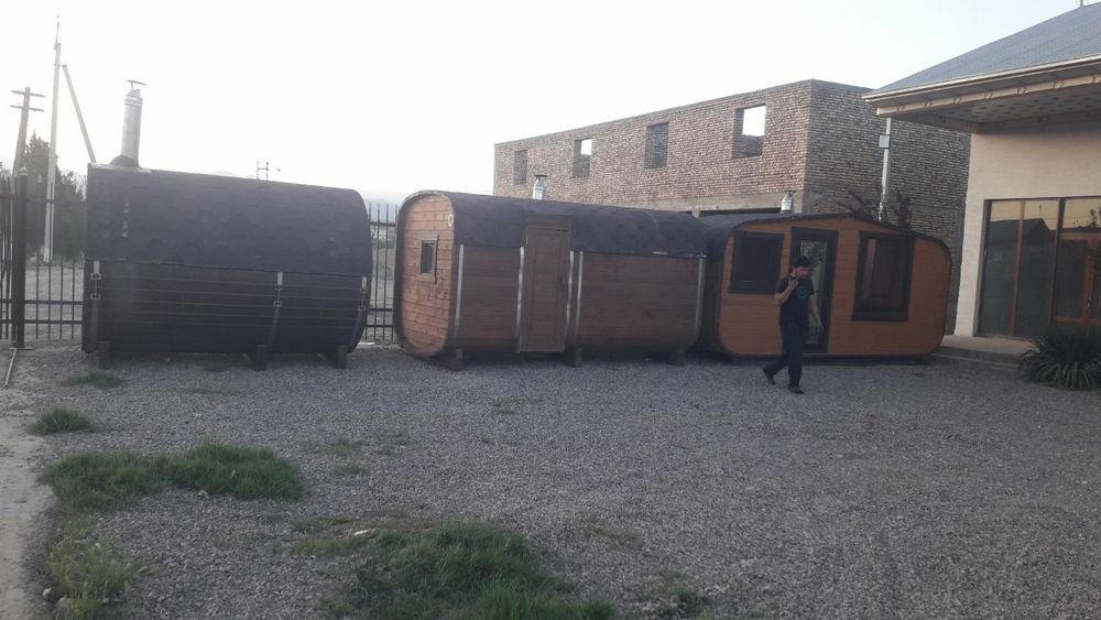 Русский сауна  бочка