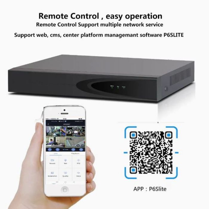 Комплект 4бр AI Smart камери с пълноцветно нощно виждане и NVR за проф