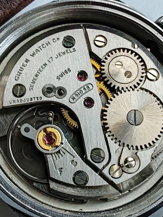 Ceas Gruen Precision Int Manuala Funcționează impecabil!