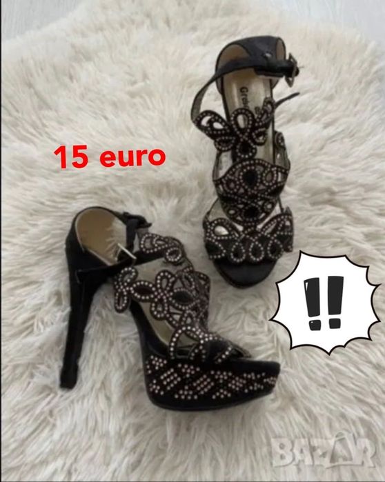 Ботуши Обувки Loubutin сандал ток платформа 37