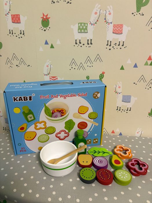 Дървена игра - направи си Салатка