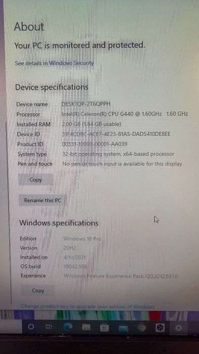 PC Lenovo All-in-one ThinkCentre M71z