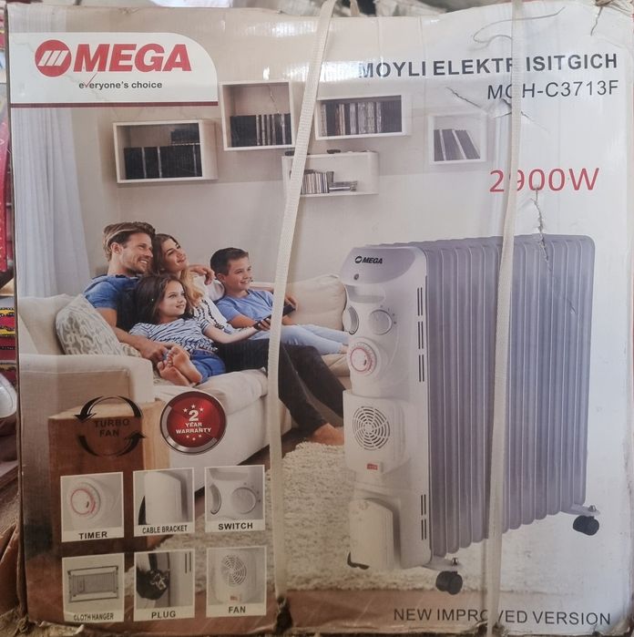 масляный обогреватель меда.   [Havo isitish pechkasi mega ]