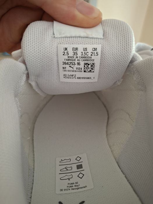 PUMA Richie Classic V PS Alb, mărimea 35