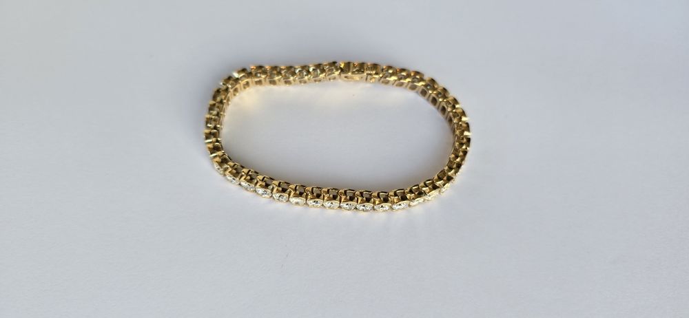 Brățară de aur galben cu diamante naturale 10,92ct,  25,49 grame aur