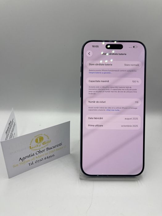 Iphone 17ProMax 256Gb / 100% Bat / FACTURA/GARANTIE #50662