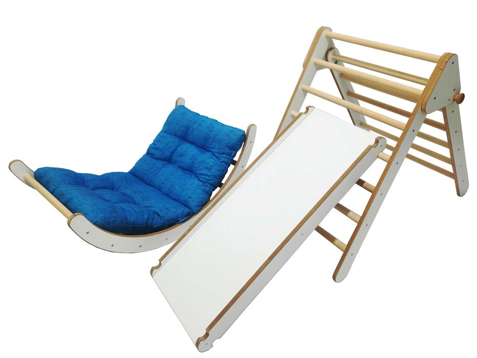 4in1 Triunghi Pikler de catarare +rampa+ arc, Montessori Pickler