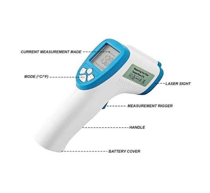 Термометър XCH01A, безконтактен, лазерен за тяло, 32°C до 42,9°C