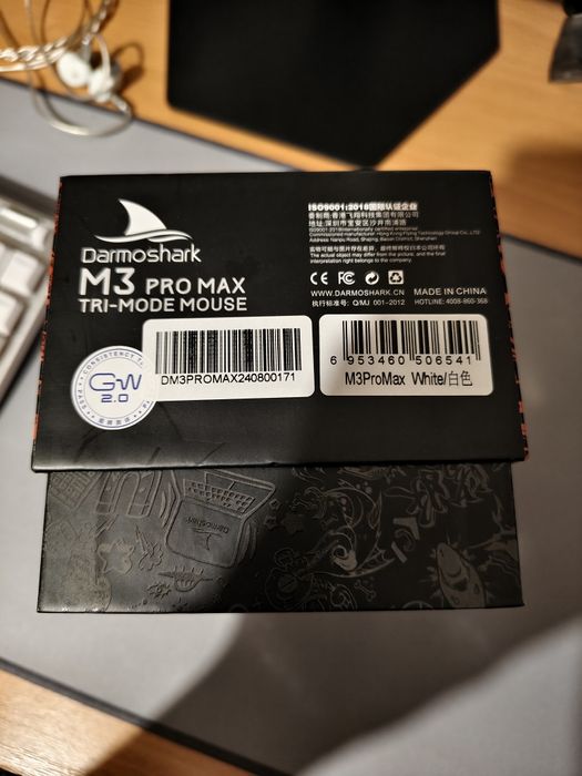 Mouse gaming Darmoshark m3 pro max paw 3950