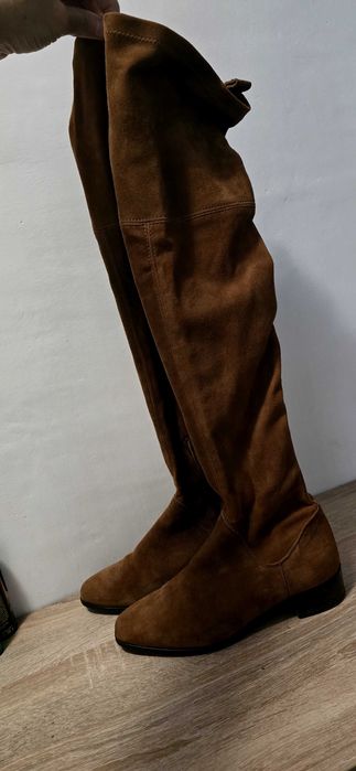 Cizmele piele Massimo Dutti 36