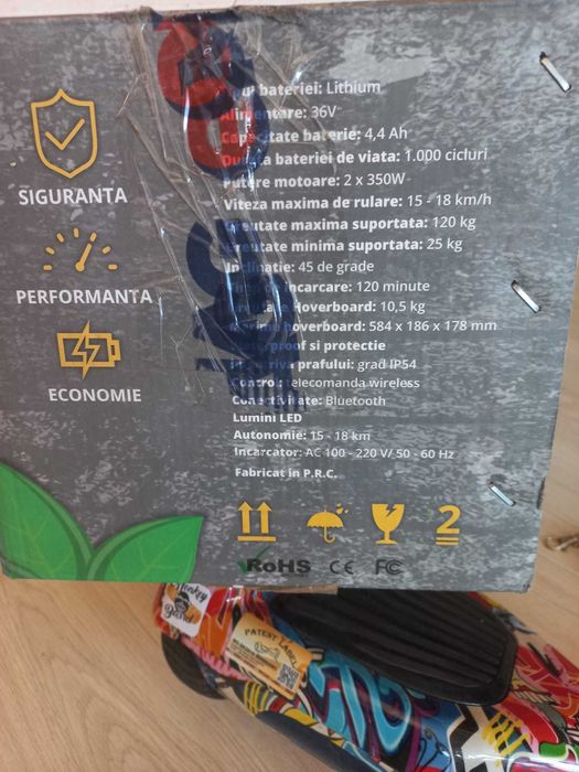 Hoverboard Monkey board Groovy Rider 6.5 inch cu Bluetooth si Telecomanda