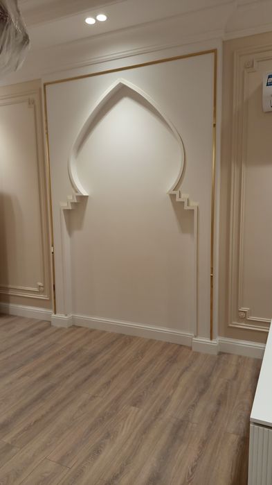 Установка плинтуса. МДФ. Полимер