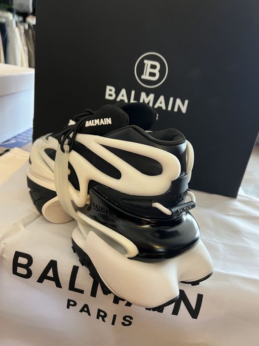 Adidasi Balmain Unicorn Black&White