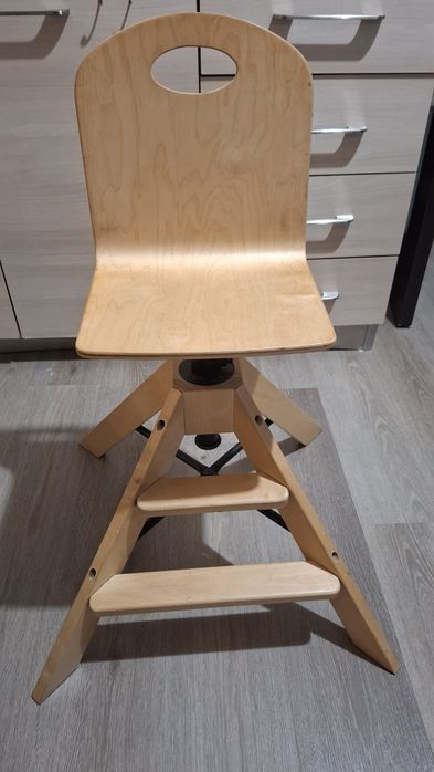 Scaun înalt de masă pentru copii, din lemn (IKEA Graval) - Bucuresti/Ilfov