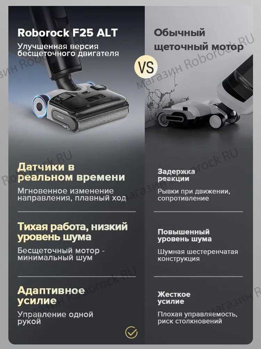 Вертикальный моющий пылесос Roborock F25 ALT