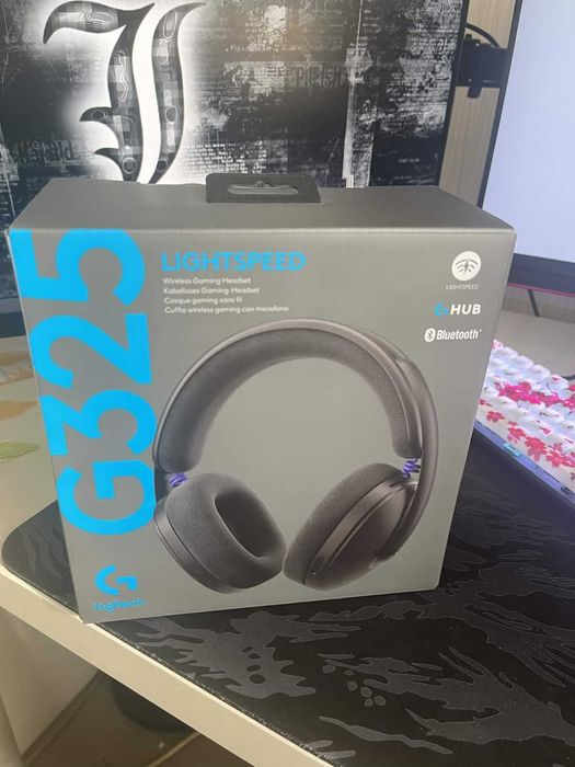 Гейминг слушалки Logitech - G325 Lightspeed, TWS, PC/Android/Switch2/PS5, черни