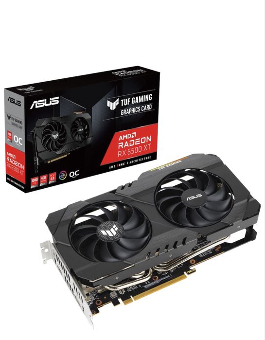 Placa video ASUS TUF Gaming Radeon™ RX 6500 XT OC, 4GB GDDR6, 64-bit