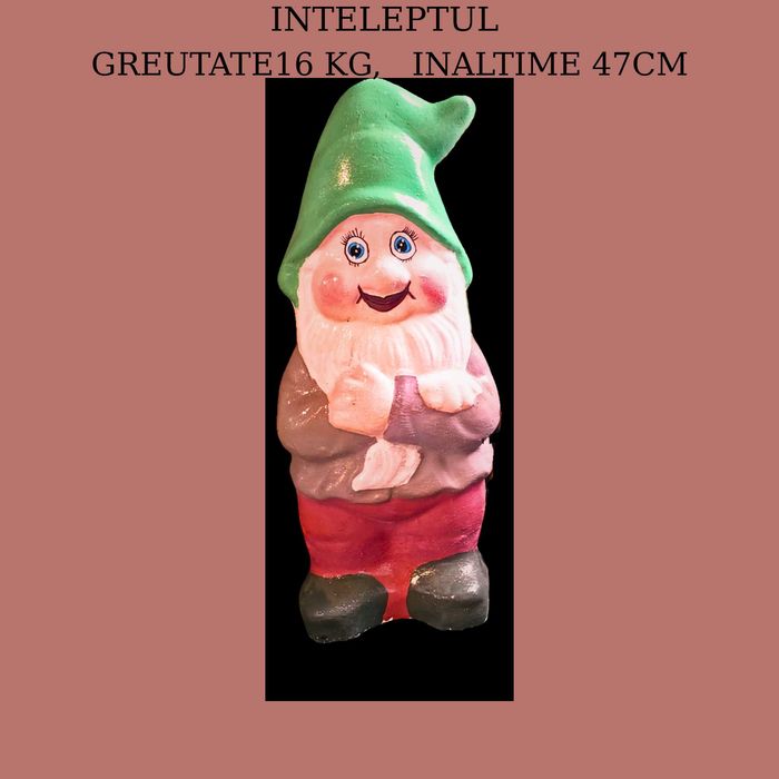 Pitic de grădină „Înțeleptul” din beton Premium, decoratiuni Casa si Gradina