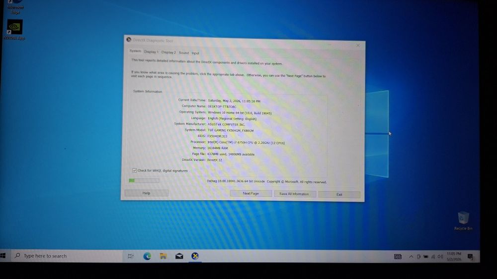 ASUS FX504 GM LAPTOP GAMING 1060 6GB, 17 8750H, 16GB RAM, 1Tb