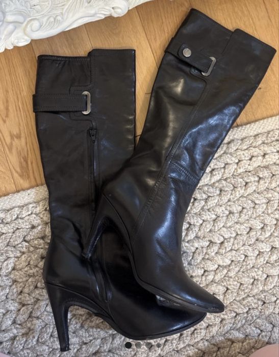 Cizme toc piele naturala 38