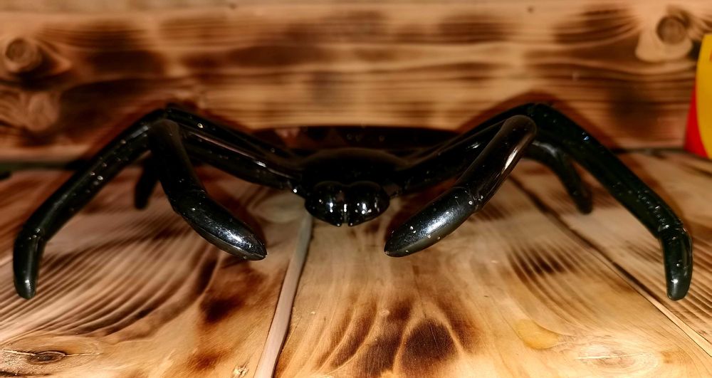 Тарелка "Паук" черная