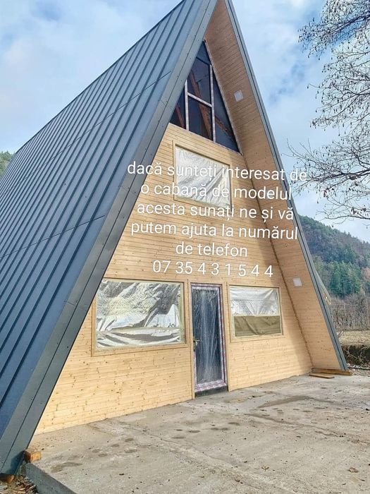 Cabane de lemn afriem de tip A