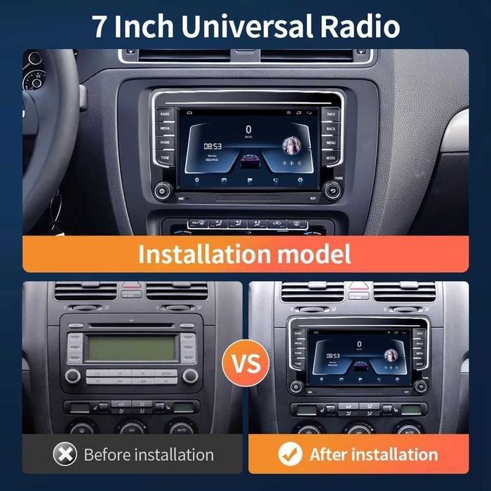 Мултимедия vw golf passat и др оригинална визия android навигация голф