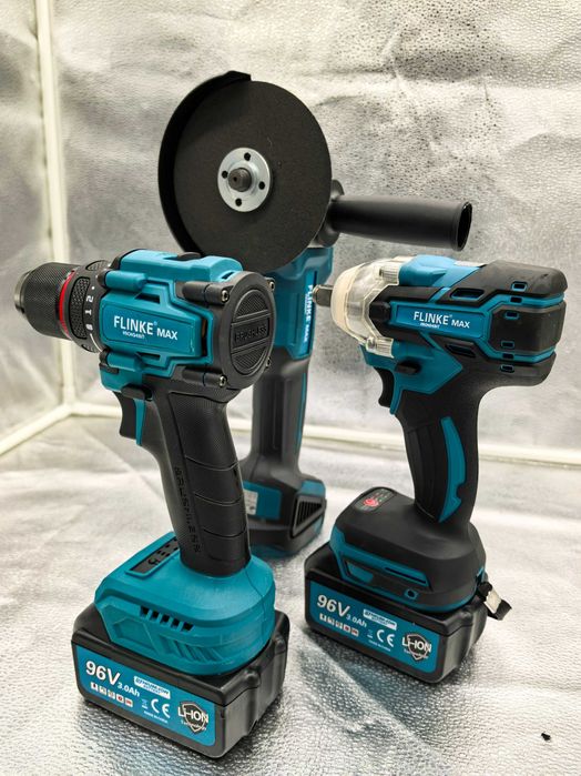 Set unelte fara fir Flinke 96V 3in1  749 lei