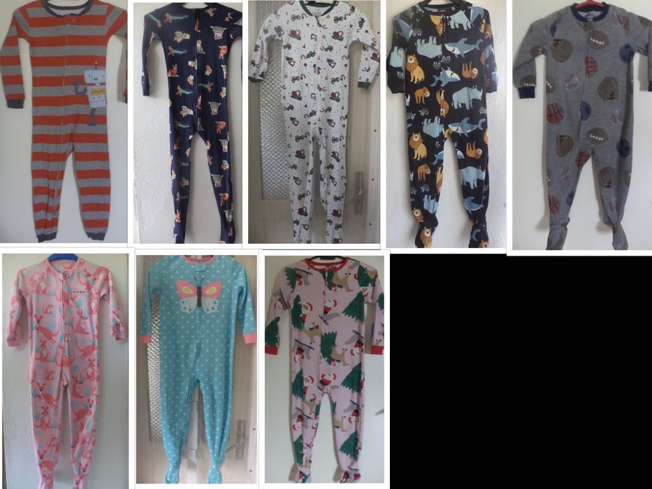 Памучни и поларени пижамки за 5 години