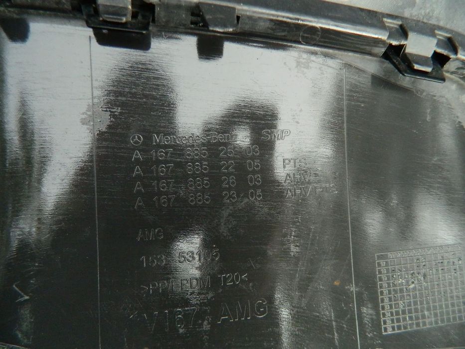 Difuzor Spoiler inferior bara spate, Mercedes ML W167 AMG model 2019, 2020, 2021 cod A1678852503